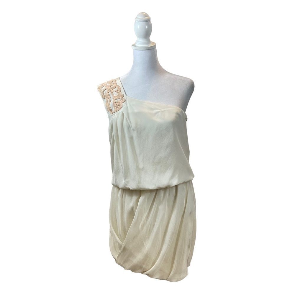 Brand new with Tags‎ Tibi One Shoulder Silk Grecian Mini Dress Size 6